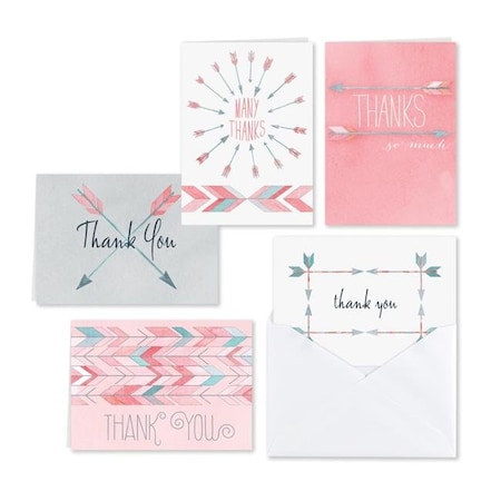Hortense Hewitt Hortense B. Hewitt 54030 Watercolor Arrow Thank You Set 54030